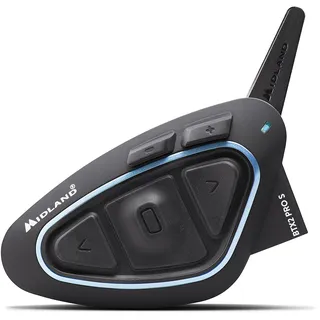 Midland BTX2 Pro S Lr-twin Motorrad-Gegensprechanlage - Schwarz, Blau