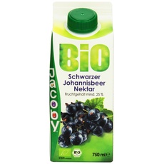 Jacoby Bio Schwarzer Johannisbeernektar, 8er Pack (8 x 750 ml)