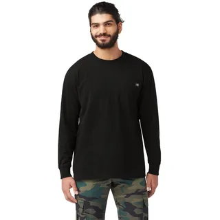 Dickies, Herren, Schweres Langarmshirt mit Tasche, legere Passform, Schwarz, M