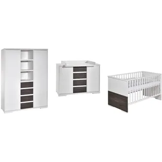 Schardt 11 866 32 02 Kinderzimmer 3 - teilig Maxx Fleetwood bestehend aus Kombi - Kinderbett, 70 x 140 cm