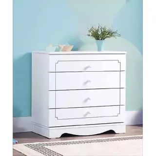 Kommode Sideboard Schrank Anrichte Schränke Möbel Anrichte Kommoden 82x80x45 - Weiß