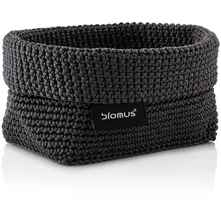 BLOMUS Häkelkorb TELA aus Kunstfaser 10 x 10 x 9 cm anthrazit