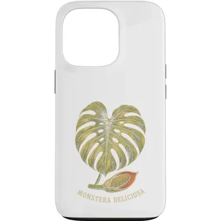 Hülle für iPhone 13 Pro Monstera Deliciosa I Tropische Zimmerpflanze Topf Zucht