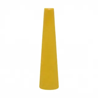 Kleine Keramik-Vase, hohe konische Blume, Einzelstiel, schwarze Vase, Heimdekoration, Blumendekoration für Hochzeit und Büro (gelb)