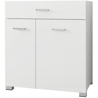 ML-Design Wäscheschrank Weiß 75x78,5x45 cm,