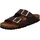 Damen Hausschuhe Sandale Leder 565014 Mocca,