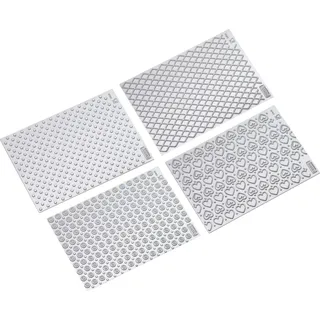 KAI Motiv-Schablonen-Set 4tlg 8 Motive Torten backen Kuchen Küche Haushalt TOP