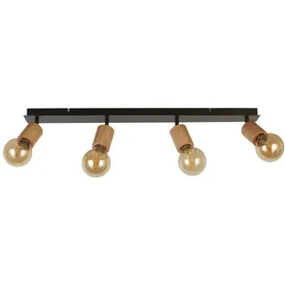 Deckenstrahler , Schwarz , Metall, Kunststoff , 9x90x18 cm , Lampen & Leuchten, Leuchtenserien