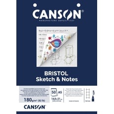 CANSON Bristol Block, perforiert, A5, 180 g/m2, 50 Blatt