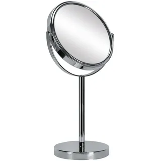 KLEINE WOLKE Kosmetikspiegel Base Mirror mit 5-facher Vergrößerung, Größe: 17 x 33 x 12 cm, Material: Metall/Glas