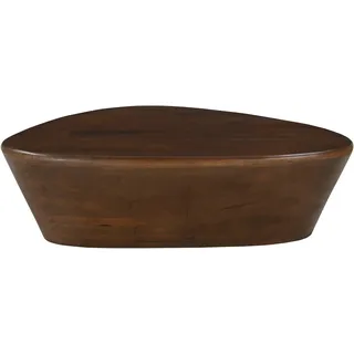 Couchtisch SIT, braun, B:107cm H:30cm T:78cm, Mango massiv, Tische, Couchtisch, dreieckige Tischplatte