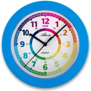 Atlanta Wanduhr Kinder, blau, - 22 cm - 4483-5