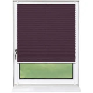 Deco-Raum Plissee Basic 65 x 150cm Klemmfix ohne Bohren , Violett , Textil , 65x150 cm , Heimtextilien, Vorhänge, Plissees