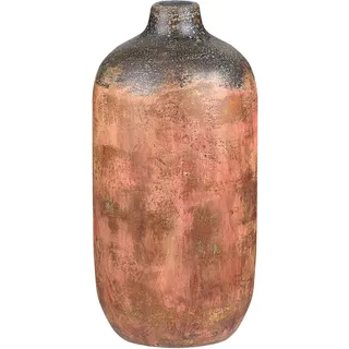 Beliani Blumenvase SARAGOSSA Keramik 53 cm kupfer