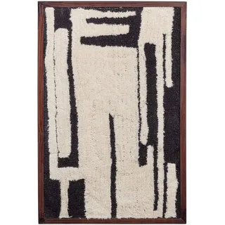 Livetastic Bild , Schwarz, Weiß, Dunkelbraun , Textil, Holzwerkstoff , teilmassiv , rechteckig , 60x90x10 cm , einfache und schnelle Anbringung, gerahmt, pflegefrei – nicht gießen oder besprühen , Bilder & Rahmen, Bilder, Sonstige Wandbilder