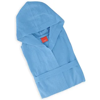 Gabel Bademantel mit Kapuze Taglia XL Kornblumenblau