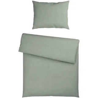 Esposa Bettwäsche , Grün , Textil , Uni , 140x200 cm , Oeko-Tex® Standard 100, Oeko-Tex® Made IN Green , pflegeleicht, hautfreundlich , Heimtextilien, Bettwäsche & Leintücher, Bettwäsche, Flanell-Bettwäsche