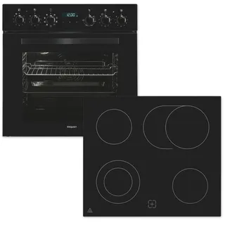 GGV Exquisit Exquisit EHE285-HBZ-020 Einbauherd-Set schwarz