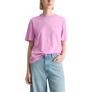 Marc OߴPolo Denim Damen T-Shirt mit Rundhalsausschnitt Relaxed Fit, Rosa (Pale Bubblegum), XXL
