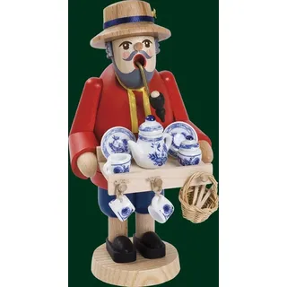 Räucherfigur Weihnachten original Erzgebirge Seiffen Porzellanhändler 26222 NEU