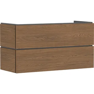 hansgrohe Xilesa E Waschtischunterschrank für den Waschtisch, 2 Schubkästen, 1180x470x620mm, 54264550, Farbe: Eiche Kaschmir