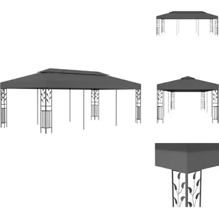 vidaXL Pavillon 3×6 m Anthrazit - Pavillons & Partyzelte - Grau