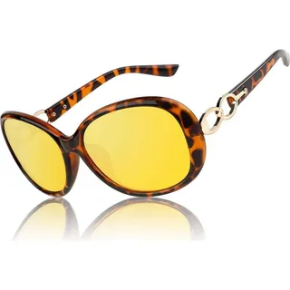 CGID Nachtsichtbrille Damen Polarisiert Autofahren Übergroß UV400 Schutz