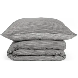 SCHIESSER Palma Satin Anthrazit-Silber 135 x 200 cm