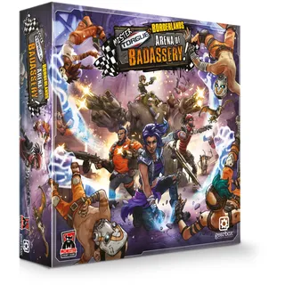 Asmodee Borderlands Mister Torgue's Arena of Badassery Brettspiel | Kooperatives Strategiespiel | Kampfspiel für Erwachsene | 1-4 Spieler | ab 14 Jahren | Durchschnittliche Spieldauer 60-90 Minuten |