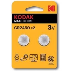 Kodak CR2450 Single-use battery Lithium - Batterie (2 Stk., CR2450, 500 mAh), Batterien + Akkus