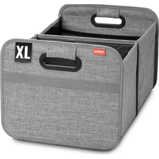 achilles Auto Kofferraum Organizer XL – Kofferraumtasche XL mit viel Stauraum – Geräumige & Pflegeleichte Faltbox – Auto Zubehör Innenraum Organizer – Stabiler Boden & Tragegriff – Grau