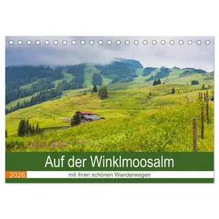 Auf der Winklmoosalm (Tischkalender 2026 DIN A5 quer), CALVENDO Monatskalender: Idyllische Wälder, Almhütten, stille Wanderwege inmitten der bayrischen Berge (CALVENDO Natur)