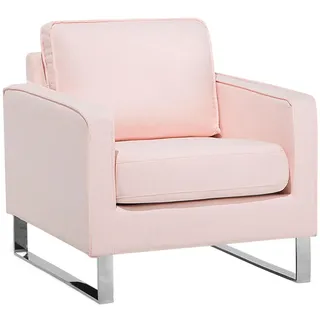 Beliani Sessel Polsterbezug Rosa Vind , Pink , Textil , 76x82x82 cm , Wohnzimmer, Sessel, Polstersessel