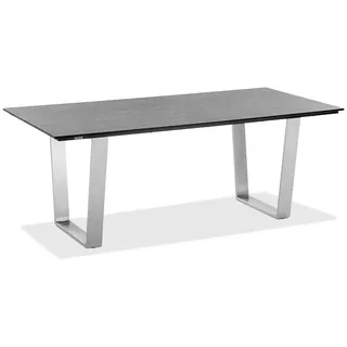 Niehoff Noah Gartentisch 220 x 95 x 76 cm HPL Beton-Design/silber