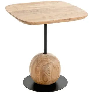 Haku-Möbel Beistelltisch Schwarz Akazie 45 x 50 x 45 cm