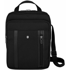 Bild Werks Professional Cordura Crossbody Laptop Bag, Laptoptasche zum Umhängen, 34 x 9 x 27 cm, Laptopfach black