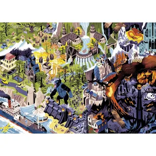 Heye Puzzle Peter Jackson Films, 1000 Teile, 1000 Stück(e), Kunst
