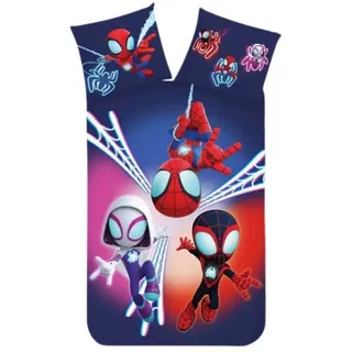 SpiderMan Spidey Dark Kinder Bettbezug 100×135 cm, 40×60 cm