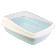 Katzentoilette Catit mit Rand, 43 x 57 x 14 cm blau-grau