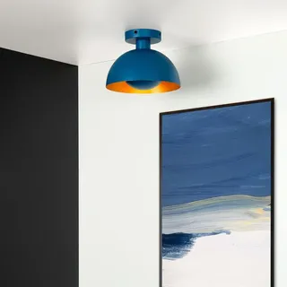 LUCIDE Dimmbare Leuchte 1 rund blau/Metall Ø 25 cm