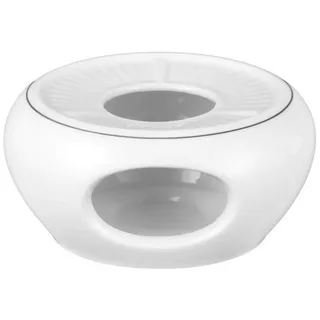 Seltmann Weiden Stövchen , Weiß , Keramik , rund , 7 cm , Geschirr, Kannen & Karaffen, Stövchen