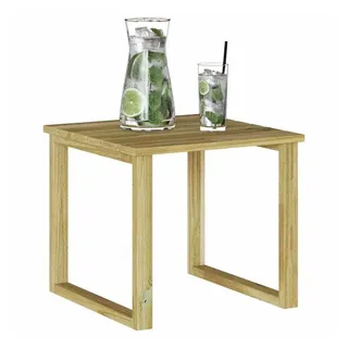 vidaXL Liegestuhl Tisch 40 x 40 x 36 cm Braun