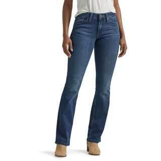 Lee Damen Regular Fit Bootcut Jeans, Kompass, 36 Kurz
