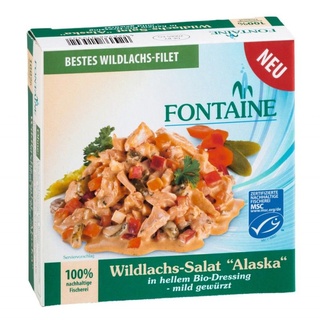 Fontaine Wildlachs-Salat Alaska in hellem Dressing - mild gewürzt