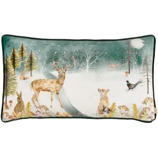 furn. Evans Winter Stag Polyestergefülltes Kissen (Mehrfarbig - 30x50cm)