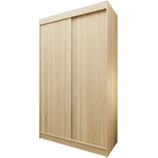 masseno Schwebetürenschrank Sofia 120 x 216 x 61 cm Eiche