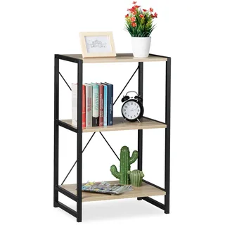 Relaxdays Standregal 80 x 50 x 35 cm Braun