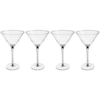 Butlers Cocktailgläser (4er Set) Martini 300 ml , Transparent , Glas , Gläser, Cocktailgläser