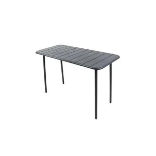 VCM Gartentisch 110 x 55 x 72 cm Schwarz