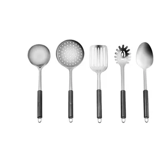 KARACA Master Black 5-tlg. Service-Set - Hochwertiges Kochvergnügen mit Eleganz und Schwarzem Charme, Praktisches Küchenutensilien-Set für den anspruchsvollen Koch